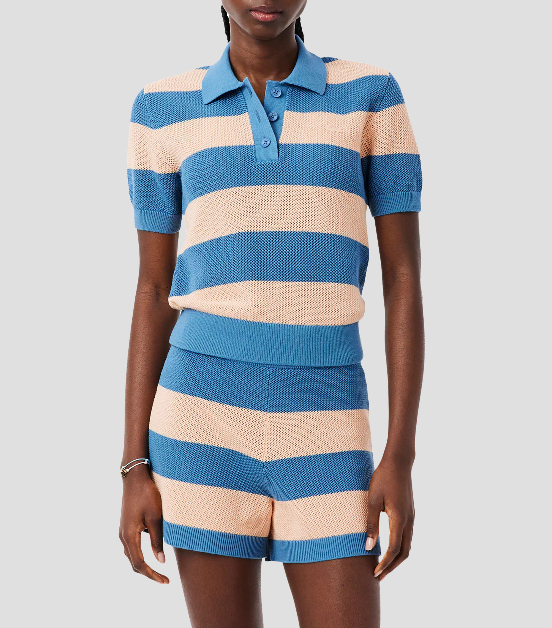 Suéter cuello tipo polo Mujer